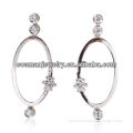 fashion earrings with CZ stones